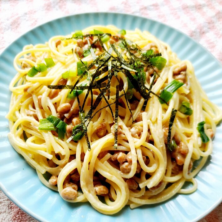 納豆ツナマヨパスタ